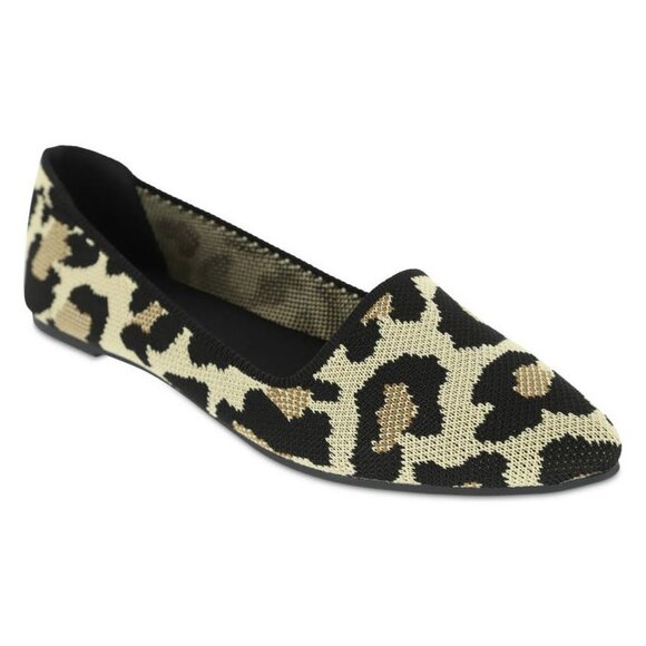 New MIA Corrine Knit Flats Leopard Print, US Sizes 7.5, 8.5 - Picture 1 of 4